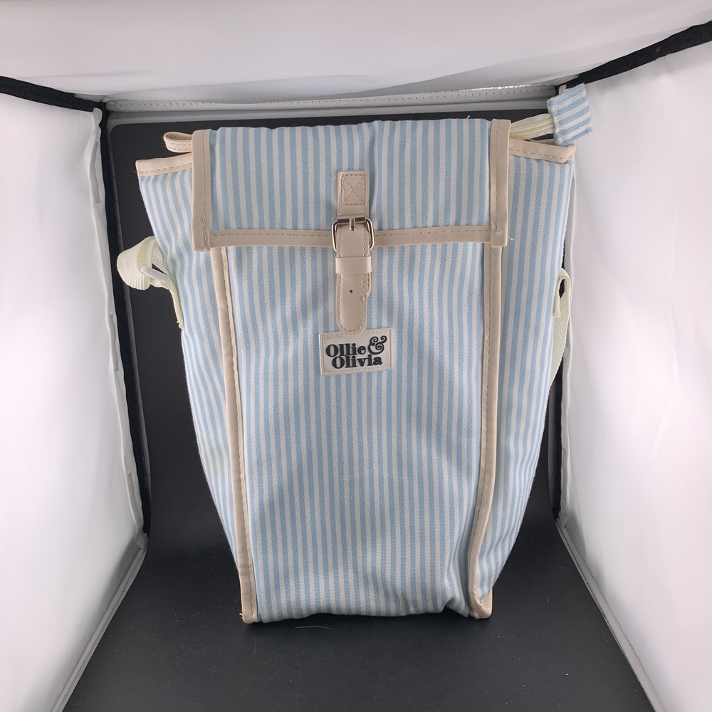 Ollie & Olivia Wine Cooler Carrier Insulated Removable Divider Adjustable Glass